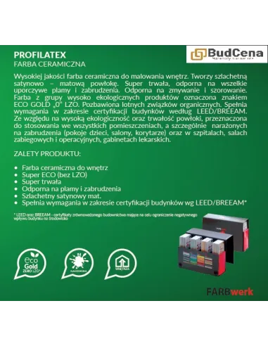 Supreme. Profilatex - ceramiczna farba ekologiczna! Eko!