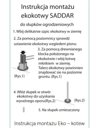Eko-Kotwa, kotwa do ziemi, kotwa do słupów okrągłych