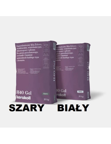 Kerakoll H40 Gel 20kg Szary / Biały Klej S1 | BUDCENA.pl