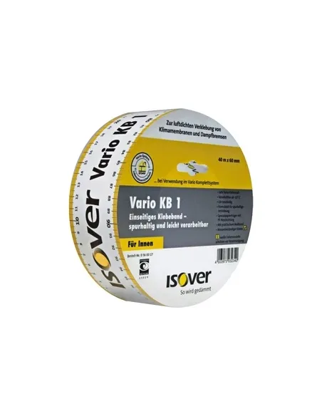 ISOVER Vario KB1 Jednostronna Taśma do Folii Paroizolacyjnej 60mm x 40m