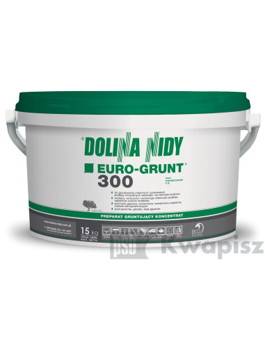 Dolina Nidy EURO-GRUNT 300 Koncentrat 15 kg - Niebieski preparat gruntujący do podłoży chłonnych