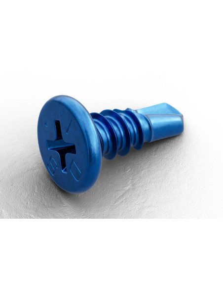 IDS Wkręty Samowiercące SlimHead Blue 4,2x12mm 250szt. Wkręt Płaski Łeb do Profili