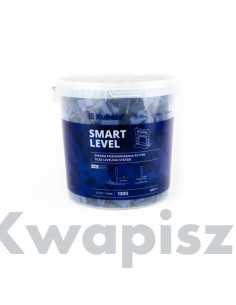 Kubala Smart Level klipsy 1 mm, 800 szt. + wiadro 20 l, system poziomowania płytek