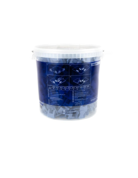Kubala Smart Level klipsy 3 mm, 800 szt. + wiadro 20 l, system poziomowania płytek