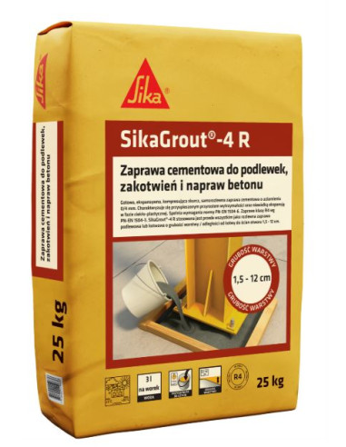 SikaGrout 4R Ekspansywna Zaprawa do Podlewek i Zakotwień 25kg