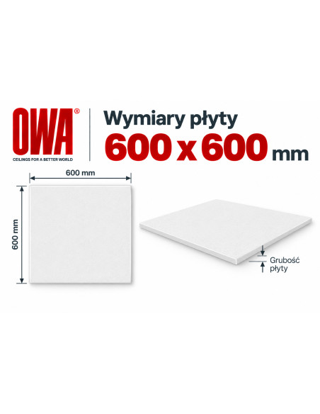 Płyta Akustyczna OWA Sinfonia 600x600 i 1200x600 | BUDCENA.pl