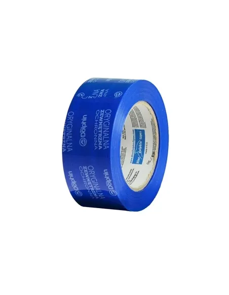 BLUE DOLPHIN taśma zewnętrzna ochronna PE niebieska 48mm x 50m do prac budowlanych MTPEBL_08022