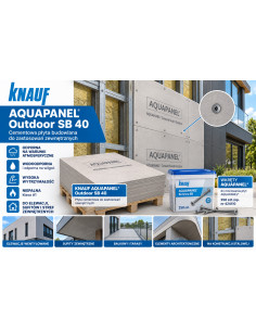 KNAUF AQUAPANEL Outdoor SB 40 wkręty do mocowania płyt AQUAPANEL, 250 szt./op., 424110 2