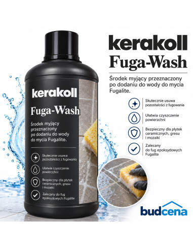 Kerakoll Fuga-Wash Eco 1,5l Ekokompatybilny koncentrat do zmywania świeżych fug epoksydowych ean 8021704068808
