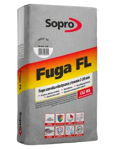 SOPRO  FL Fuga szeroka elastyczna z trasem piaskowo-szara 18 627/25 kg
