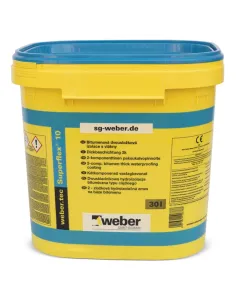 weber.tec Superflex 10 30L izolacja bitumiczna grubowarstwowa z kulkami styropianowymi