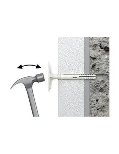 Kołek do izolacji z trzpieniem metalowym 10x120 mm - Opakowanie 250 sztuk (Łącznik do wełny i styropianu) 2