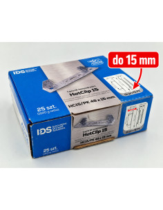 Łącznik bezpośredni IDS HatClip 15 do profili kapeluszowych 48x15 mm (25 szt.)