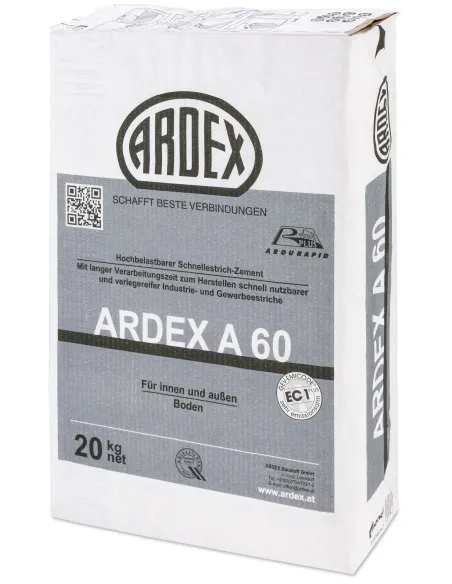 ARDEX A 60 Spoiwo jastrychowe szybkowiążące, na duże obciążenia, wewnętrzne i zewnętrzne
