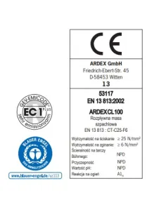 ARDEX CL 100 Masa wyrównująca 2