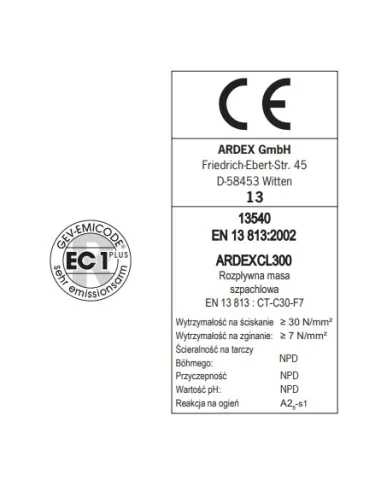 ARDEX CL 300 Masa wyrównująca