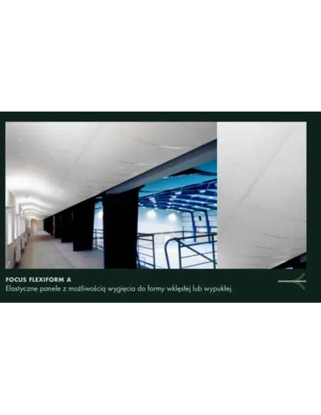 Ecophon Focus płyty sufitowe, różne krawędzie, kolory, 1m2
