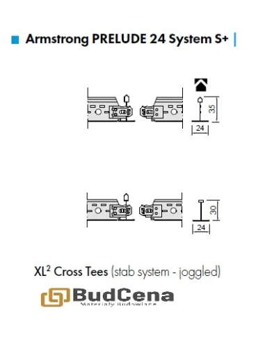 System Prelude -system zawieszenia do sufitów kasetonowych