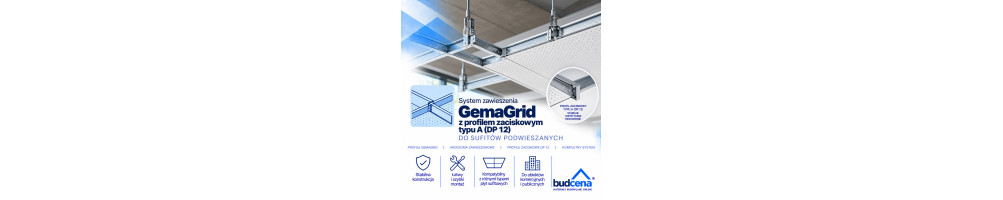 System zawieszenia GemaGrid z profilem zaciskowym typu A (DP 12)