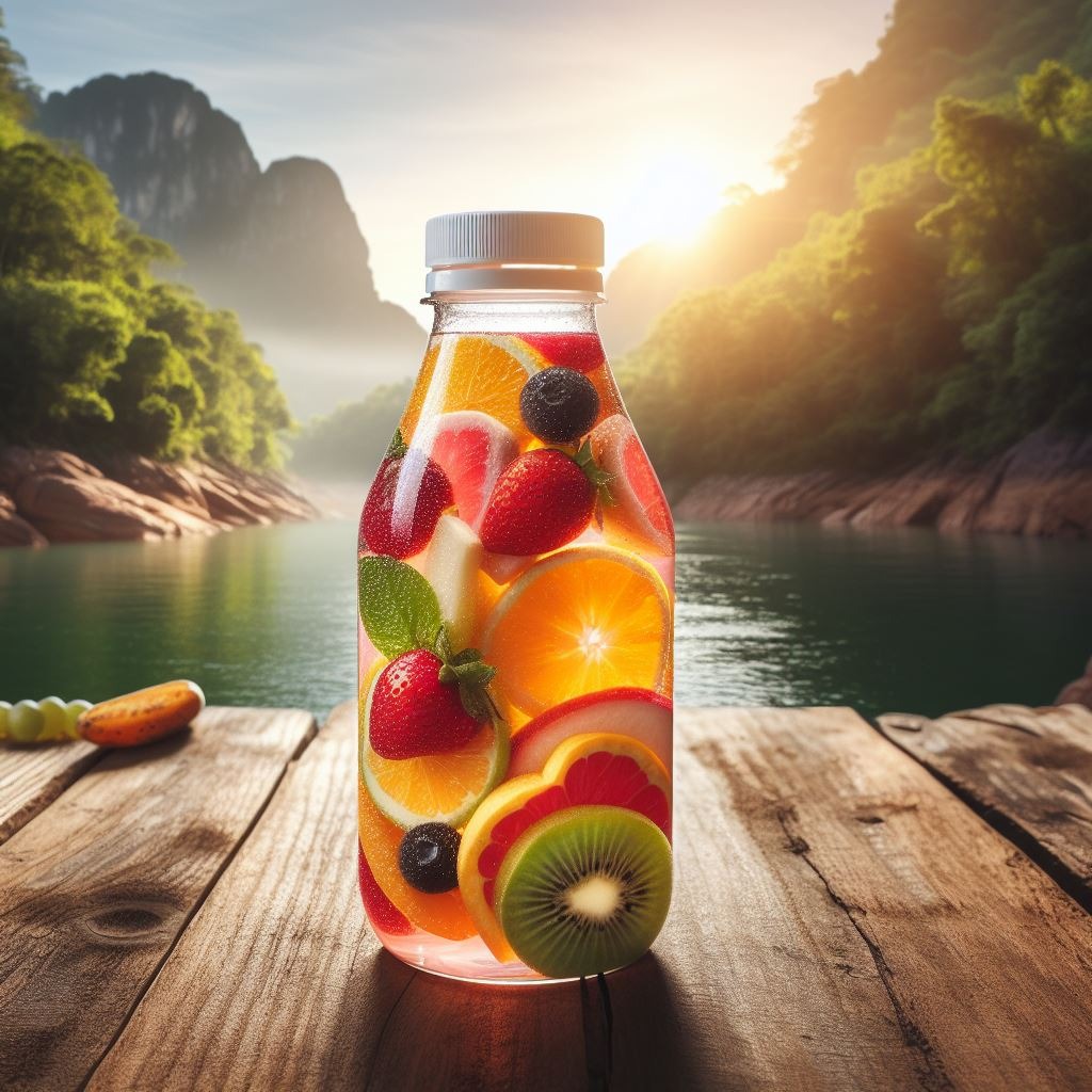 5 zużytych butelek to nowy produkt. Recykling tworzyw sztucznych.